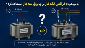 آیا می شود از ترانس تک فاز برای برق سه فاز استفاده کرد؟